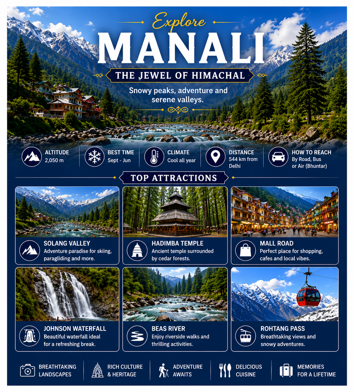 Best place to visit in Himachal Pradesh